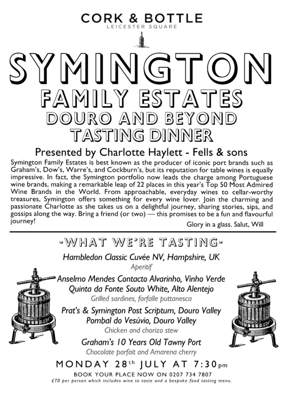 Symington Family Estates - WINE TASTING TICKET 28/07/2025