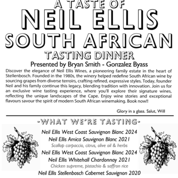 Neil Ellis - South African Wine Tasting Dinner
